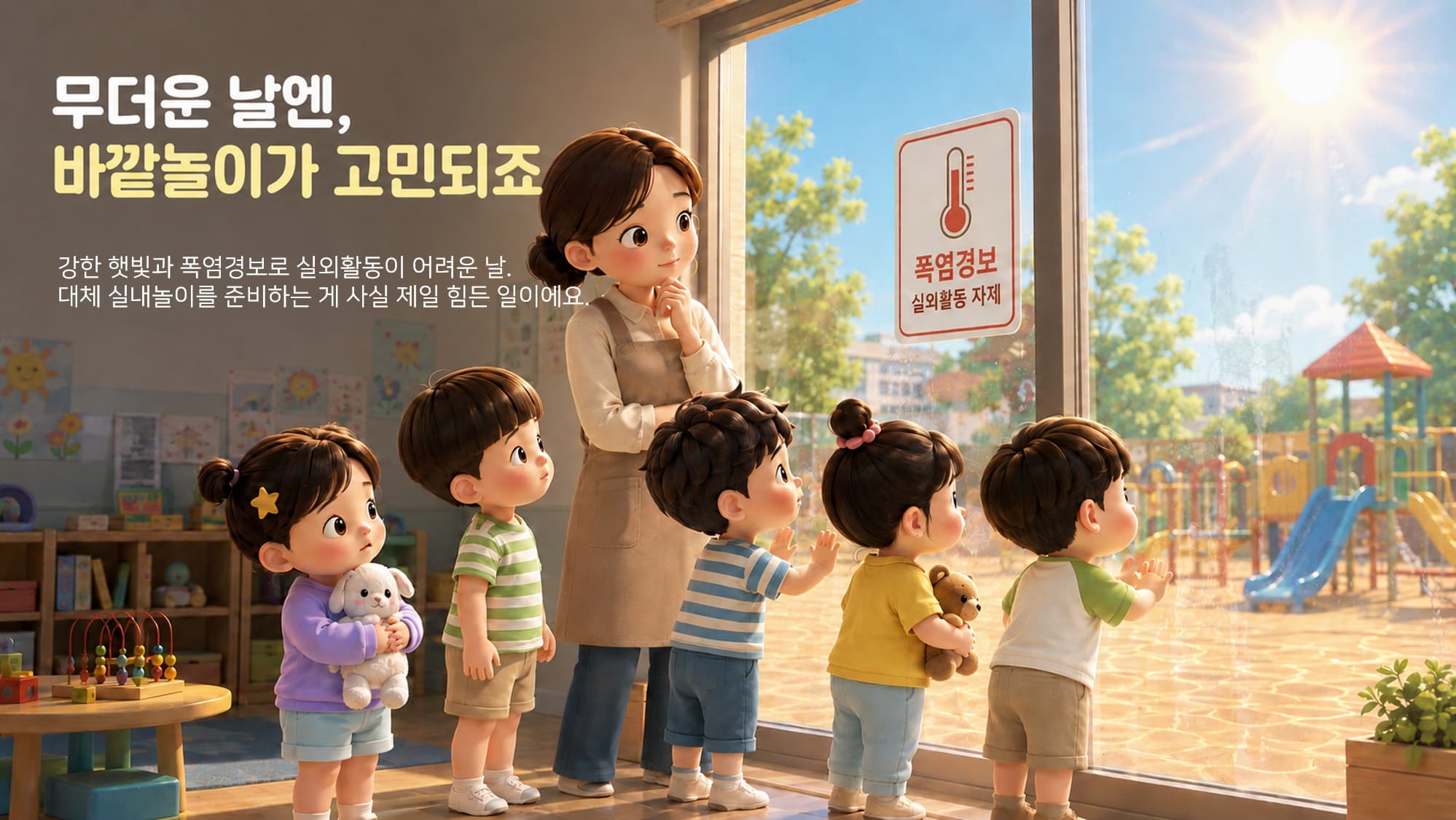 무더운 날엔, 바깥놀이가 고민되죠